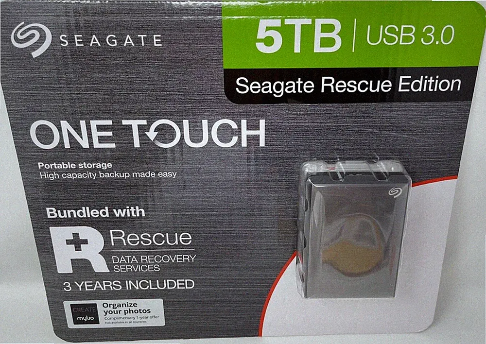 Seagate One Touch Portable Storage HD Drive 5TB Laptop Tablet PC Computer STKC50